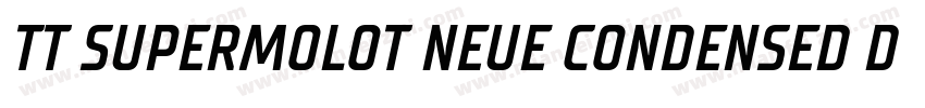 TT SUPERMOLOT NEUE CONDENSED DEMIBO字体转换